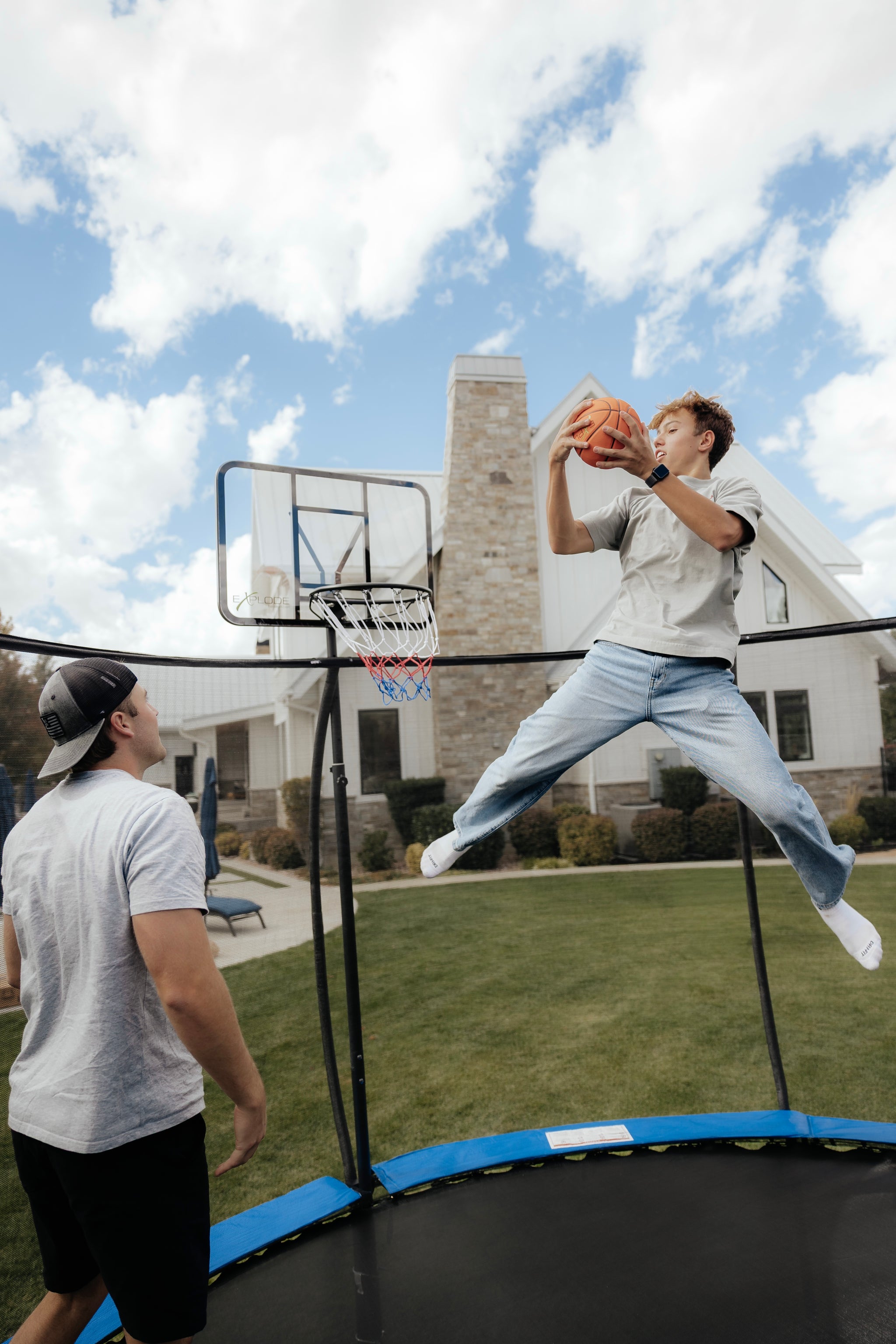 ABOVE GROUND TRAMPOLINE HOOP