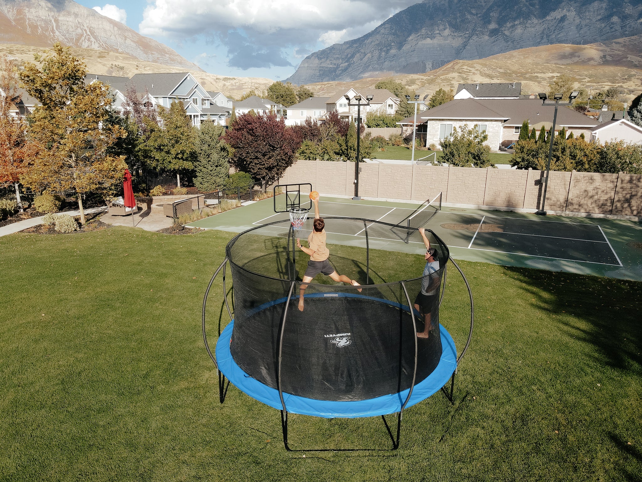 ABOVE GROUND TRAMPOLINE HOOP