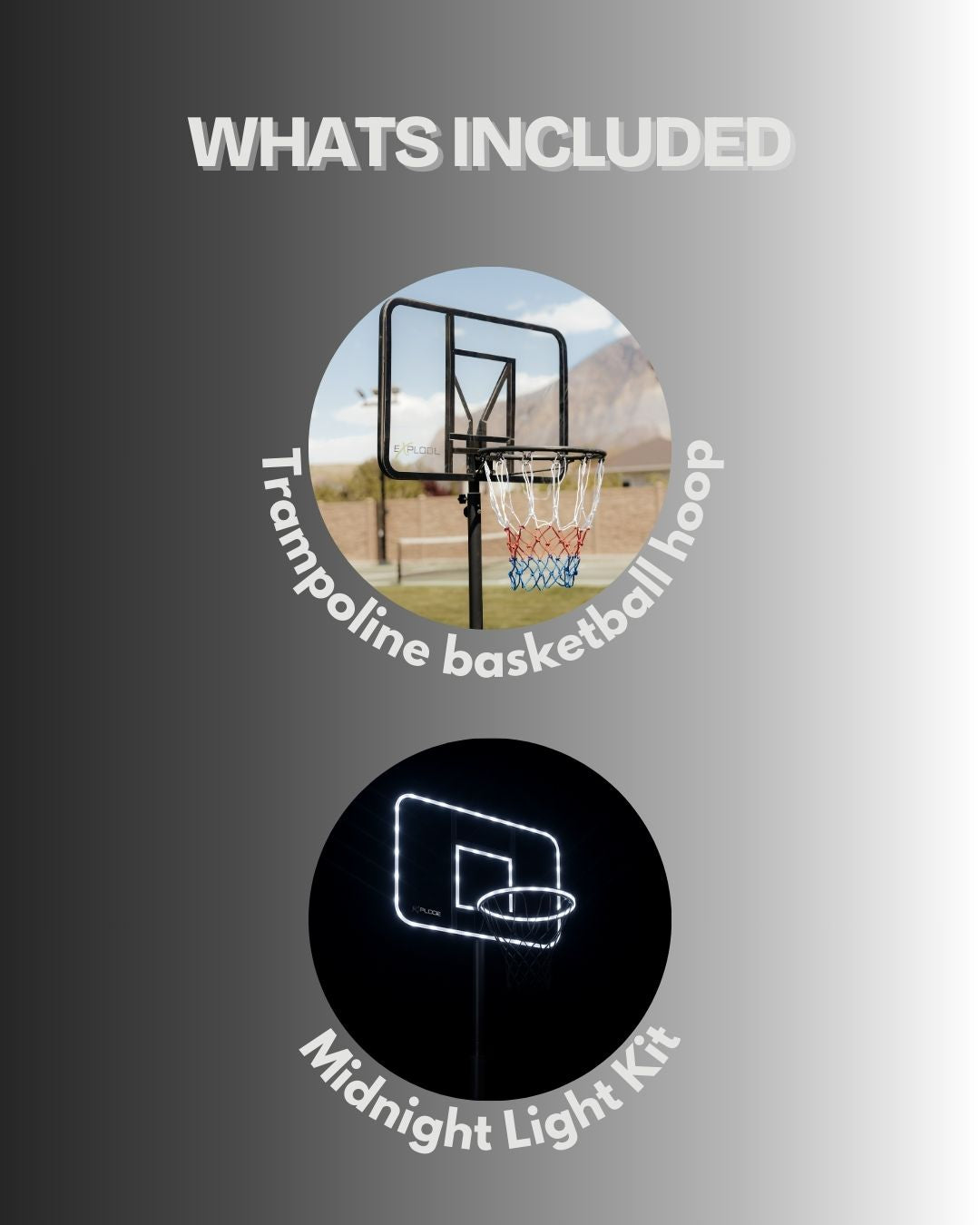 NightBall Pro (Hoop, LED Rim and Backboard Lights)