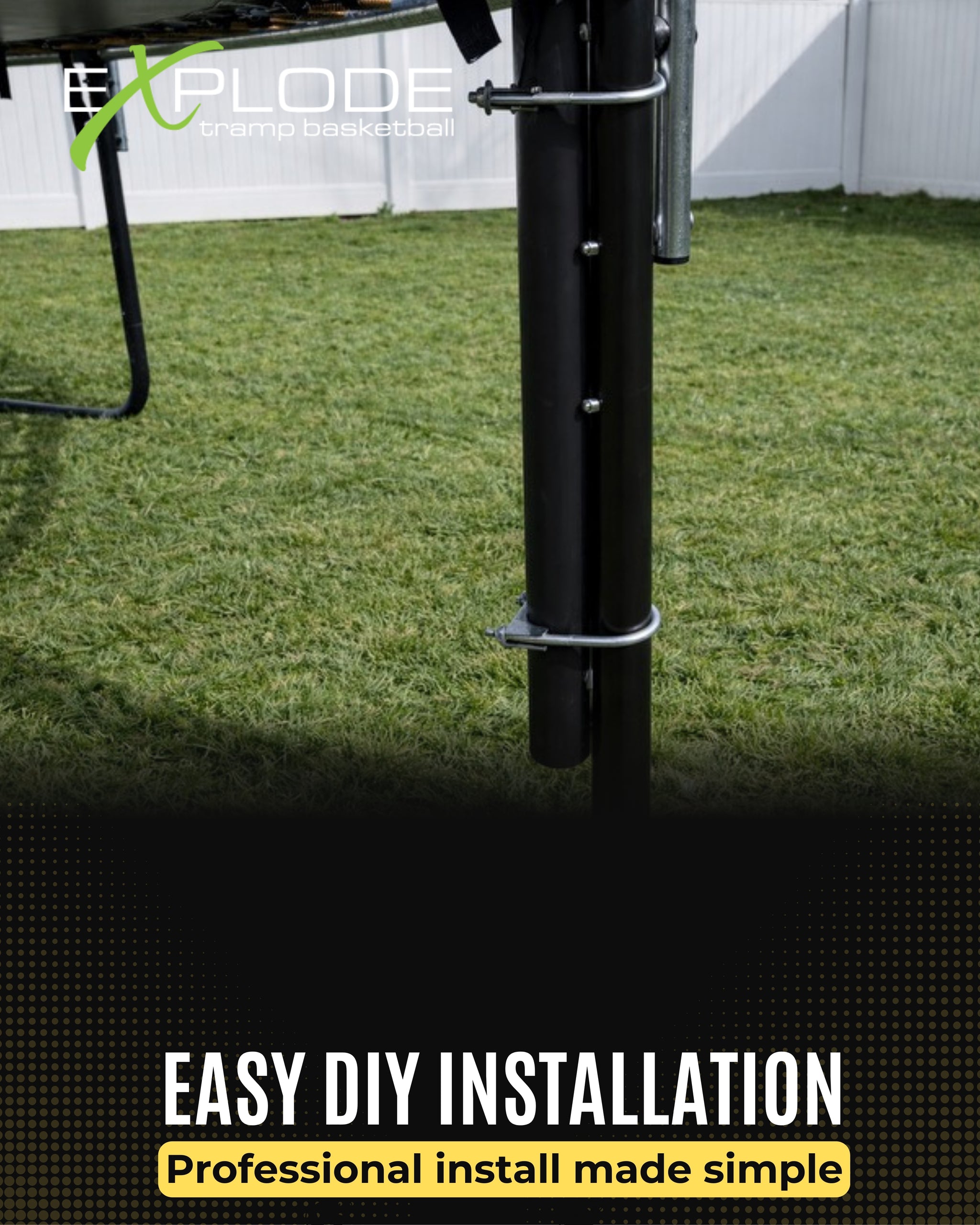 ABOVE GROUND TRAMPOLINE HOOP