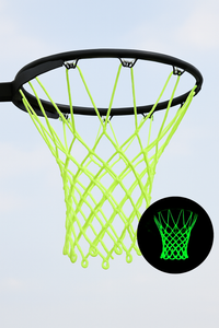 EXTREME NIGHTIME BUNDLE (Hoop, LED Backboard lights, LED Rim lights, Glow in the dark Basketball, Glow in the dark net)